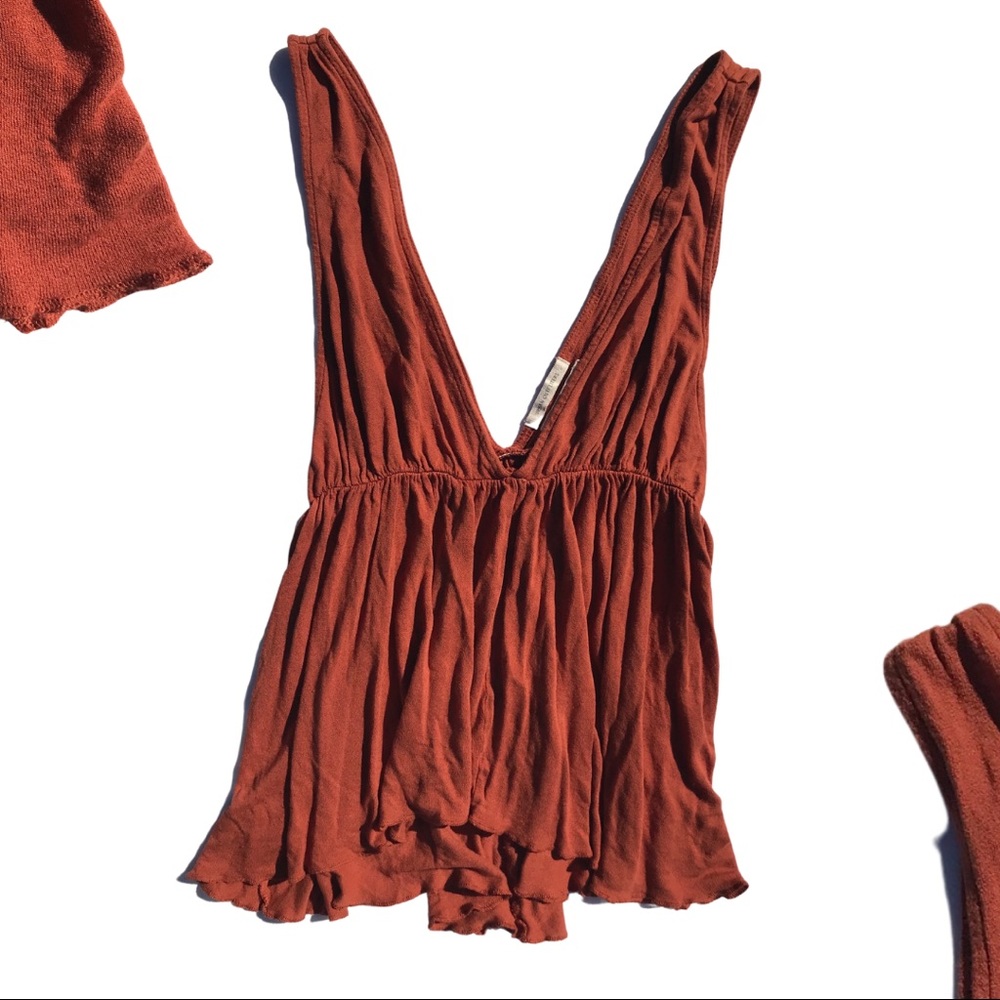 Urban Outfitters Low Cut Sleeveless Blouse- Size S